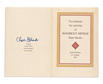 BUKOWSKI, CHARLES. Three printed poems, each Signed: What They Want * Playing it Out * The Cage.
